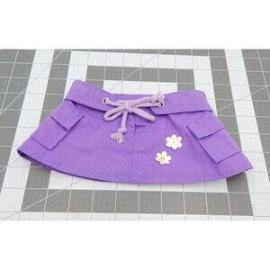 The Bear Factory Brand Pocket Skirt Purple Daisy Tied Waist Lavender